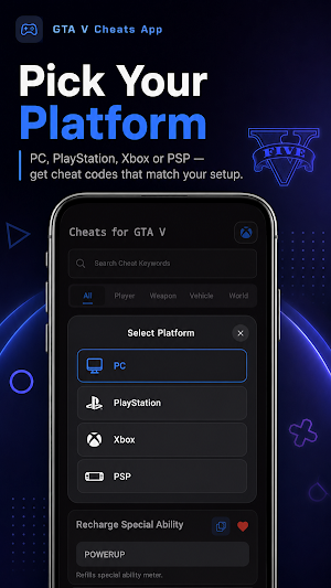 Cheats for GTA 5: V Screenshot 3