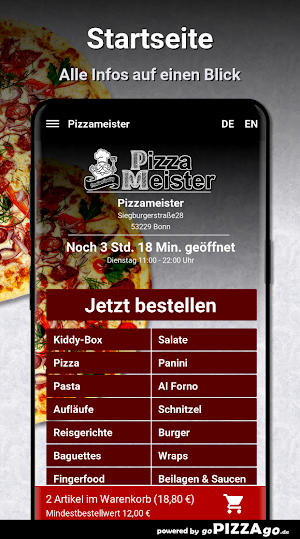 Pizzameister Bonn Screenshot 1