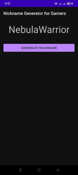 Nickname Generator For Gamers Screenshot 0