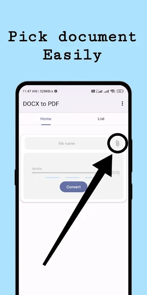 Word to PDF Converter Pro Screenshot 1