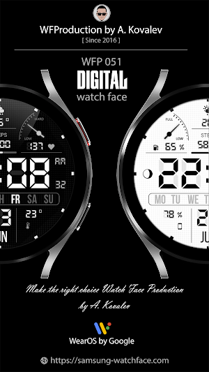WFP 105 Digital LCD watch face Screenshot 0