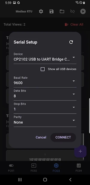 Modbus RTU Station Screenshot 0
