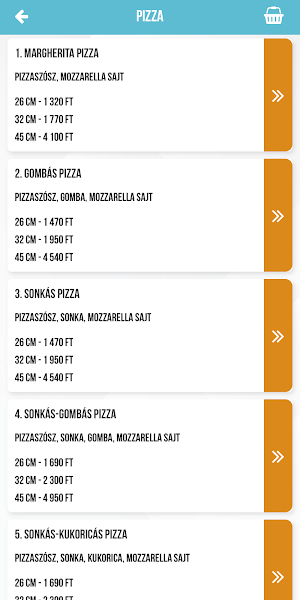 TörökZugEvő Pizza & Pasta Screenshot 1