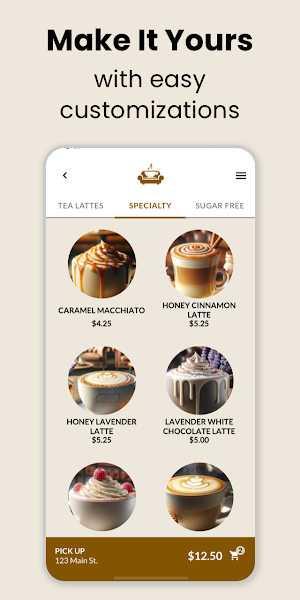 CouchLand Coffee House App Screenshot 2