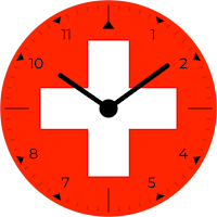 Switzerland Analog Watch Face