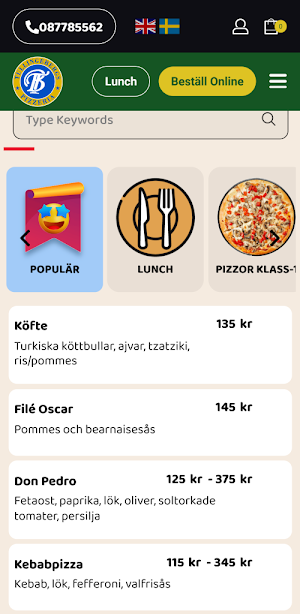 Tullingebergs Pizzeria Screenshot 1
