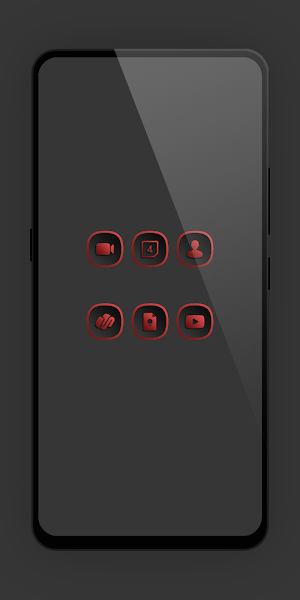 Shadow Gray Red Icon Pack Screenshot 1