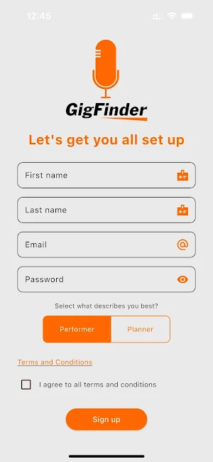 GigFinder Screenshot 0