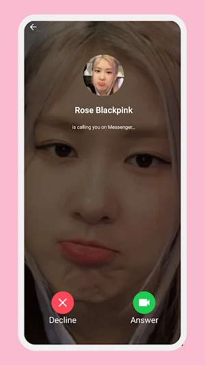 ‌Rose Blackpink Call Simulator Screenshot 3