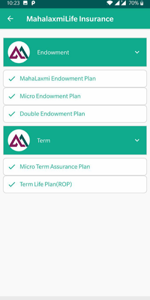 Mahalaxmi Life Insurance Screenshot 2