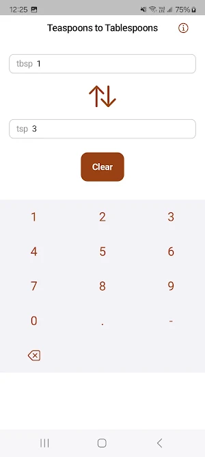 Teaspoons to Tablespoons Screenshot 2