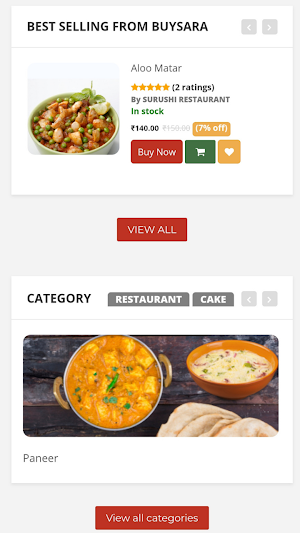 buysara - Online Cake Delivery - Food Delivery App Screenshot 1