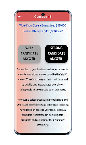 Sales interview questions Screenshot 0