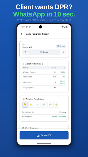 Yojo Construction App Screenshot 2
