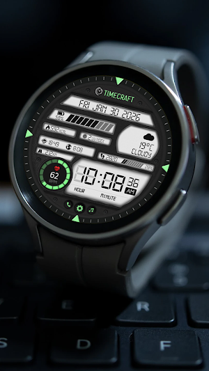 DIGI Gridlock WS8 Watch Face Screenshot 1