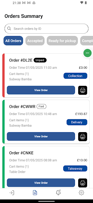 DG Orders Screenshot 3