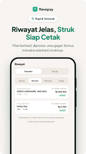 Flavepay - Agen Pulsa & PPOB Screenshot 1