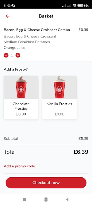 Wendy's UK Screenshot 2
