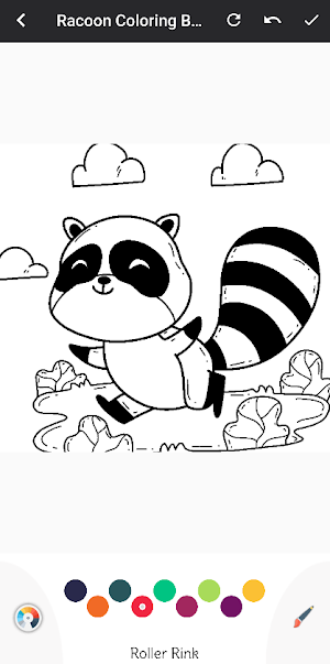 Cute Racoon Coloring Book Screenshot 3