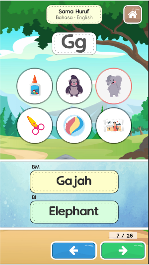 Belajar ABC 123 Dwibahasa Pro Screenshot 3