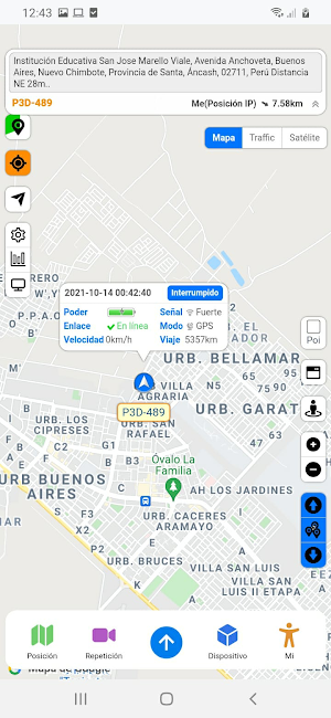 V-Tracker GPS Screenshot 2