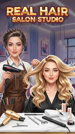 Real Hair Salon Studio Screenshot 0