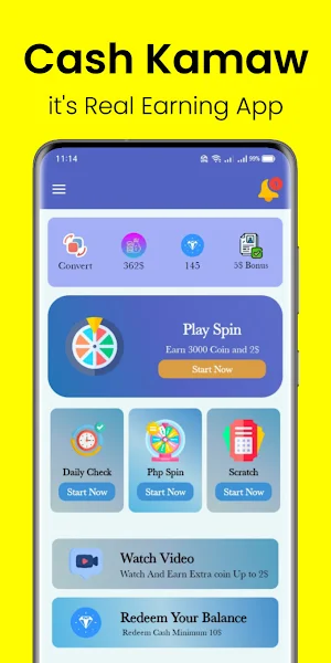 Cash Kamaw - Earned Real Cash Screenshot 0