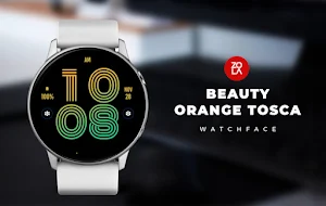 Beauty Orange Tosca Watch Face Screenshot 0