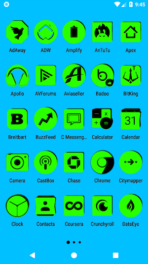 Green and Black Icon Pack Free Screenshot 1