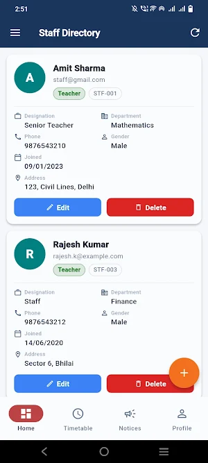 Guru Global School Staff App Screenshot 0