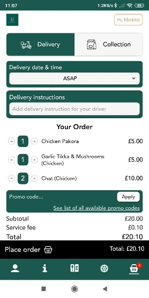 Harakat Indian Restaurant Screenshot 2