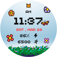 Colorful Floral PixelWatchFace