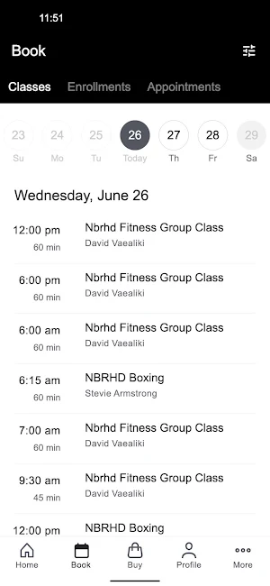 NBRHD Fitness Screenshot 1