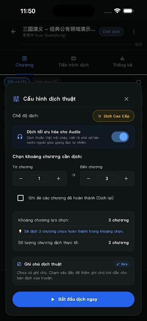 Novara - Dịch truyện bằng AI Screenshot 3