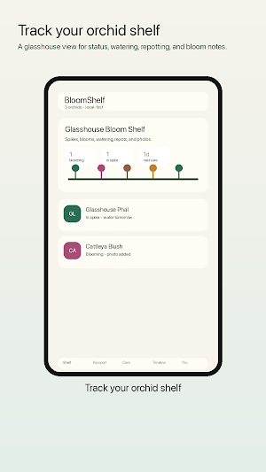 BloomShelf: Orchid Journal Screenshot 0
