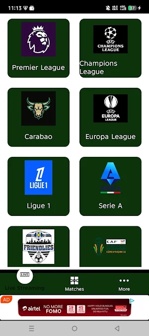 Football Live TV Streaming HD Screenshot 0