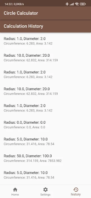 Circle Calculator Screenshot 1