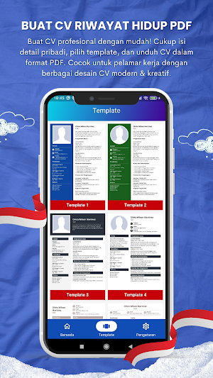 Buat CV: Riwayat Hidup PDF Screenshot 1