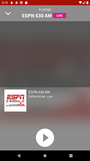 ESPN 630 AM Screenshot 1