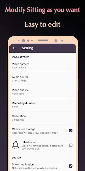 Silent camera video recorder Screenshot 3