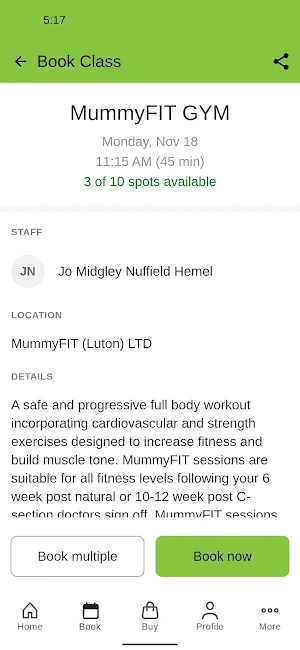MummyFIT Screenshot 2