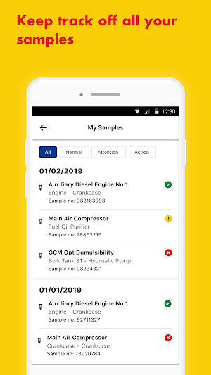Shell LubeAnalyst Screenshot 2