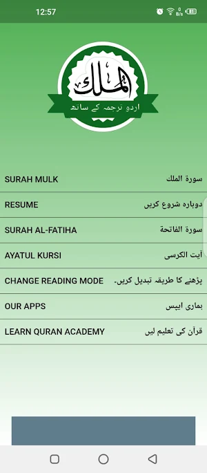 Surah Mulk Urdu Translation Screenshot 1