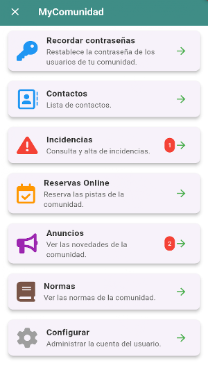 MyComunidad reservas Screenshot 0