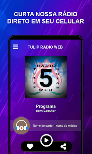 TULIP Rádio Web Screenshot 0