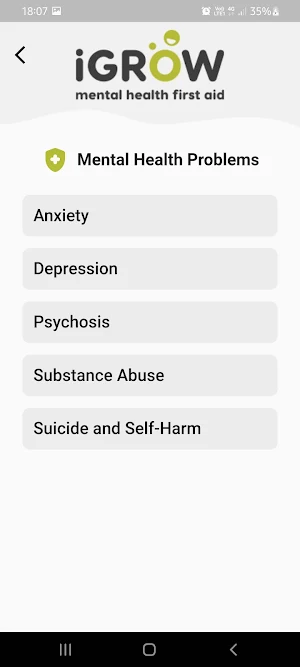 iGrow Mental Health First Aid Screenshot 2