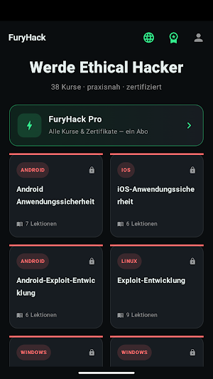 FuryHack – Ethical Hacking Screenshot 0
