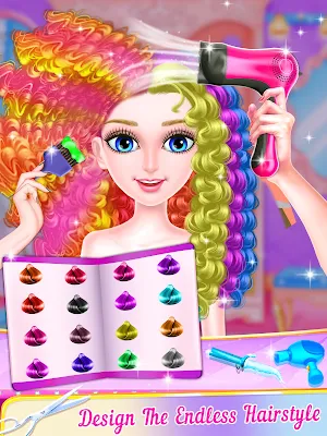 Hair art salon girls hairstyle Screenshot 0