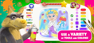 Masha and the Bear Coloring Screenshot 3