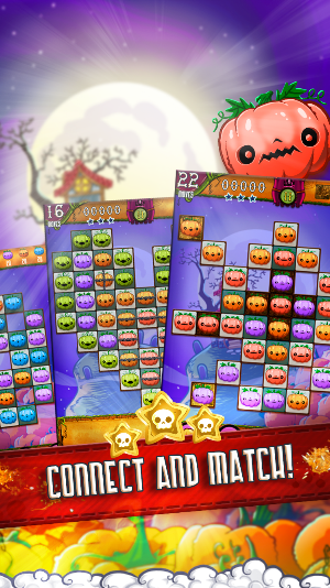 Halloween Swipe - Carved Pumpkin Match 3 Puzzle Screenshot 0